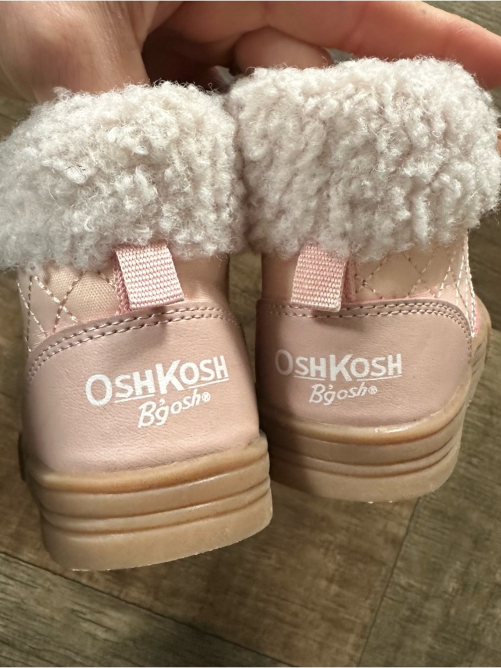 Oshkosh fur top feona boot/sneaker light pink - Picture 4 of 8